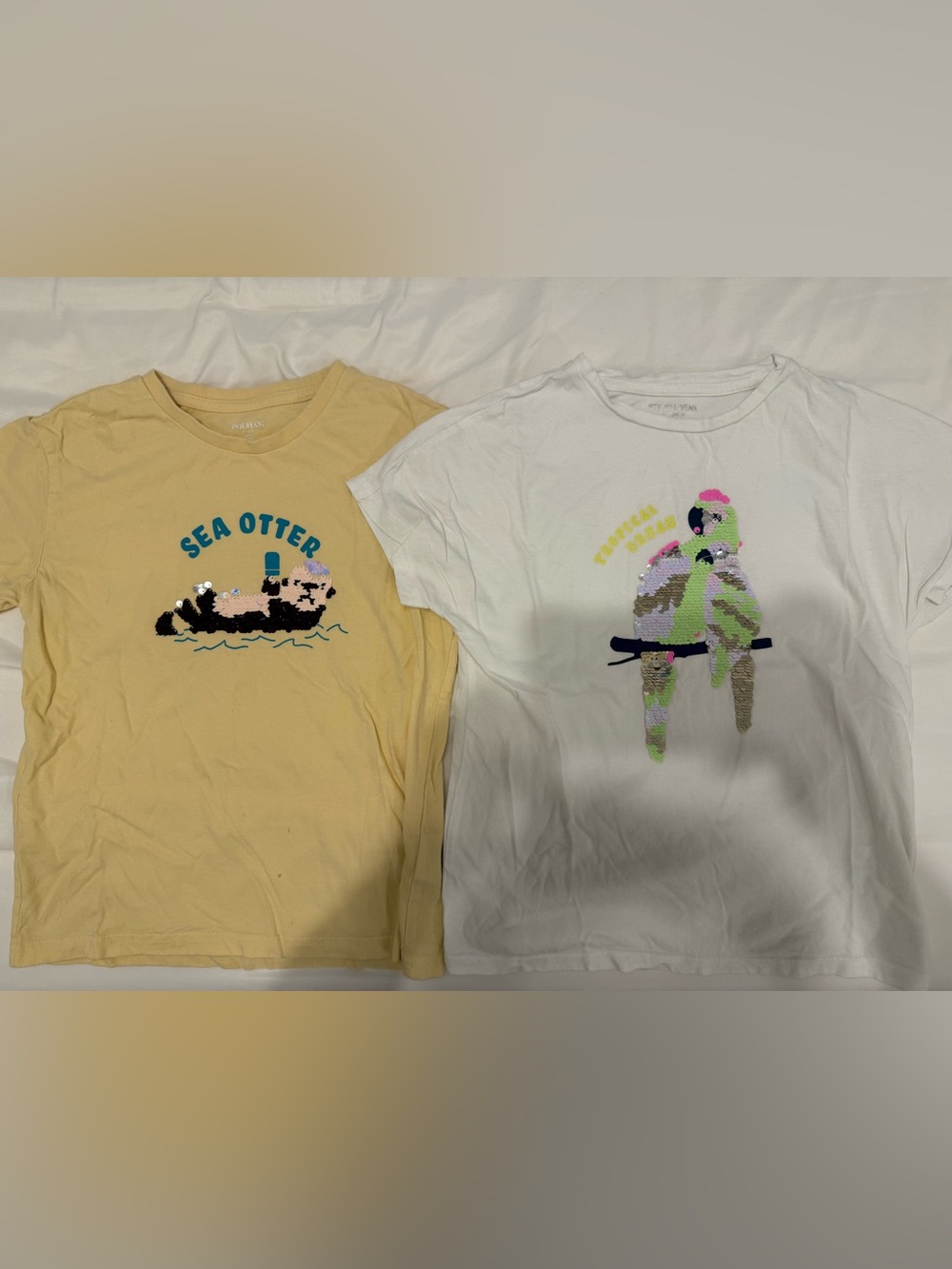 Kids reversible sequins t-shirts